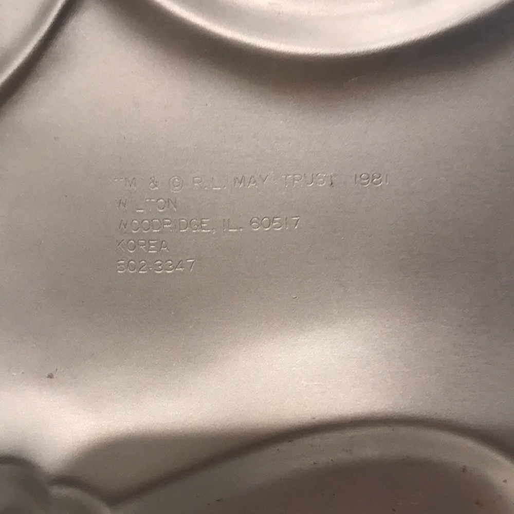 1981 Wilton Rudolph Cake Pan - Picture 3 of 3